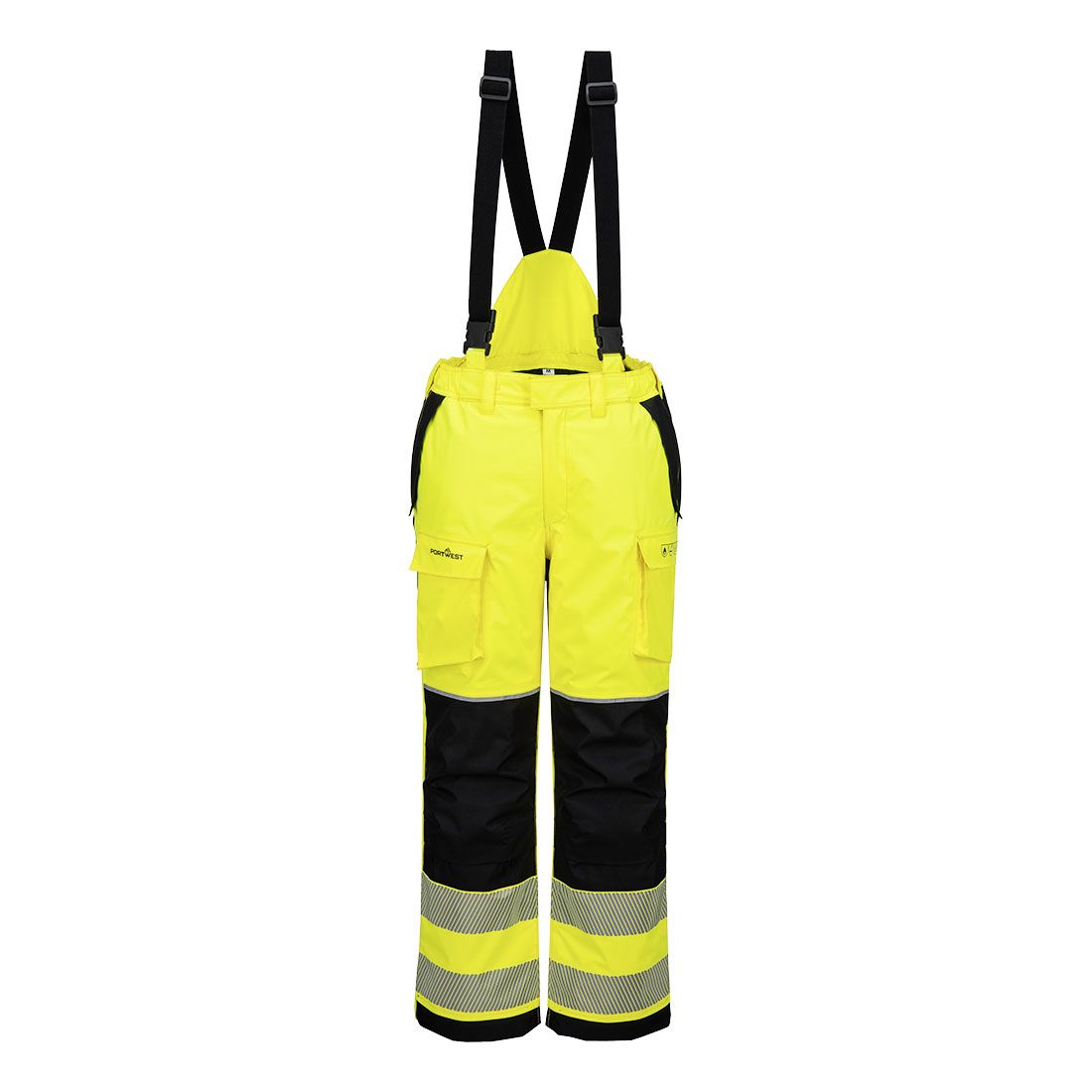 PW3 Modaflame Rain+ Hi-Vis Multi-Norm FR Winter Trousers, L, R, Yellow/Black