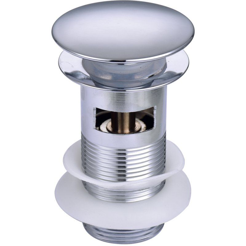 47004 CLICK BASIN WASTE SLOTTED TAIL C/W MUSHROOM PLUG 1.1/4" CHROME