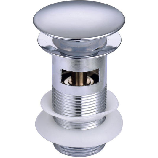 47004 CLICK BASIN WASTE SLOTTED TAIL C/W MUSHROOM PLUG 1.1/4" CHROME