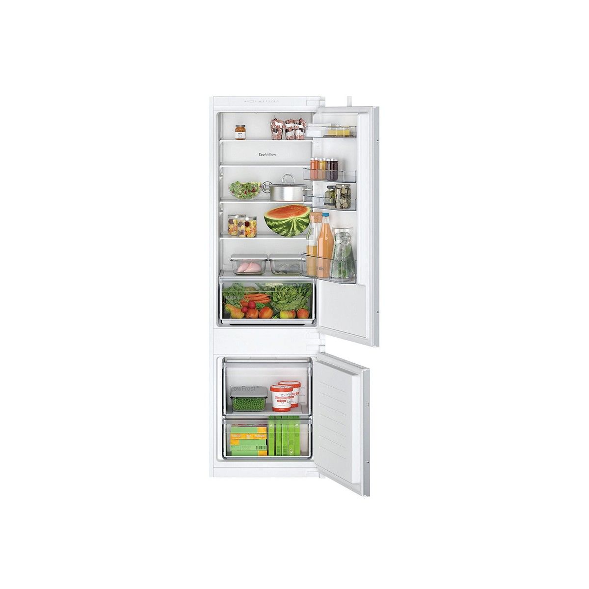 BOSCH KIV87NSE0G SERIES 2 LOW FROST BOTTOM FREEZER 1770 x 540mm