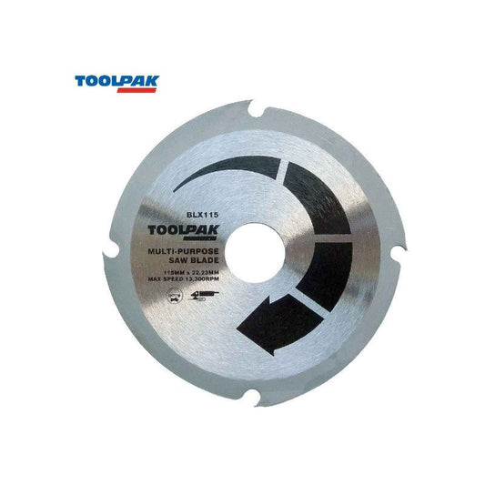 TOOLPAK BLX115 MULTI PURPOSE SAW BLADE 115mm