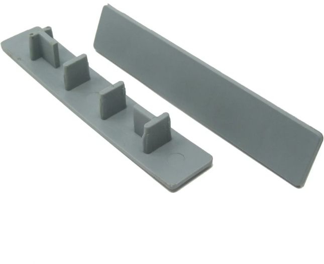 COMPLETE COMPOSITE DECKING PREMIER END CAP (EACH) SILVER CCPECS