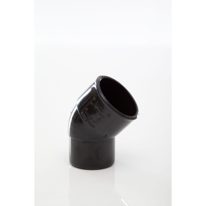 POLYPIPE ABS SPIGOT BEND 40mm x 45deg WS49 WS49G GREY
