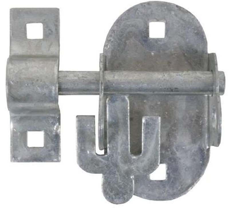 No 4A GALV OVAL PADBOLT PREPACKED 4A--PP0000GV