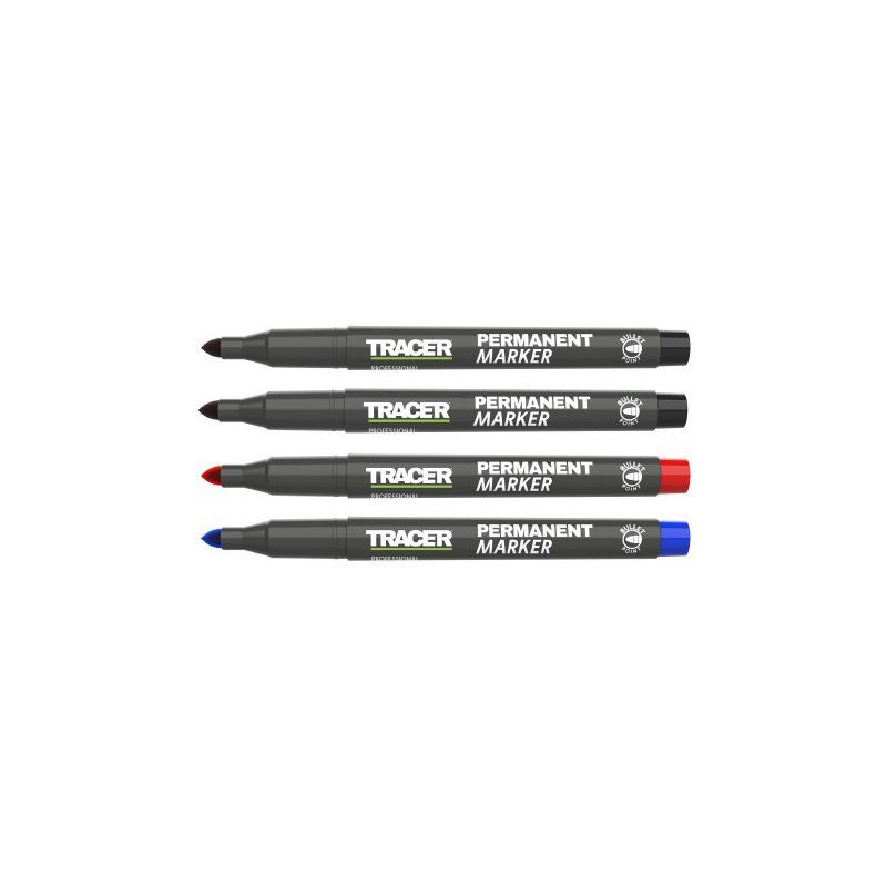 TRACER APMK1 PERMANENT CONSTRUCTION MARKERS PACK OF 4