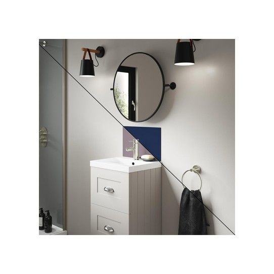 WETWALL ALLOY UPSTAND 4 x 250 x 400mm DEEP SEA BLUE/SMOKED ROSE SWA-DBSM-400X250X4