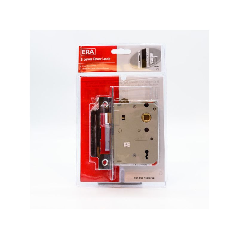 ERA 3 LEVER SASHLOCK 63mm CHROME VISI PACK 473-62