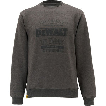 DEWALT DELAWARE GREY CREW NECK SWEATSHIRT MEDIUM