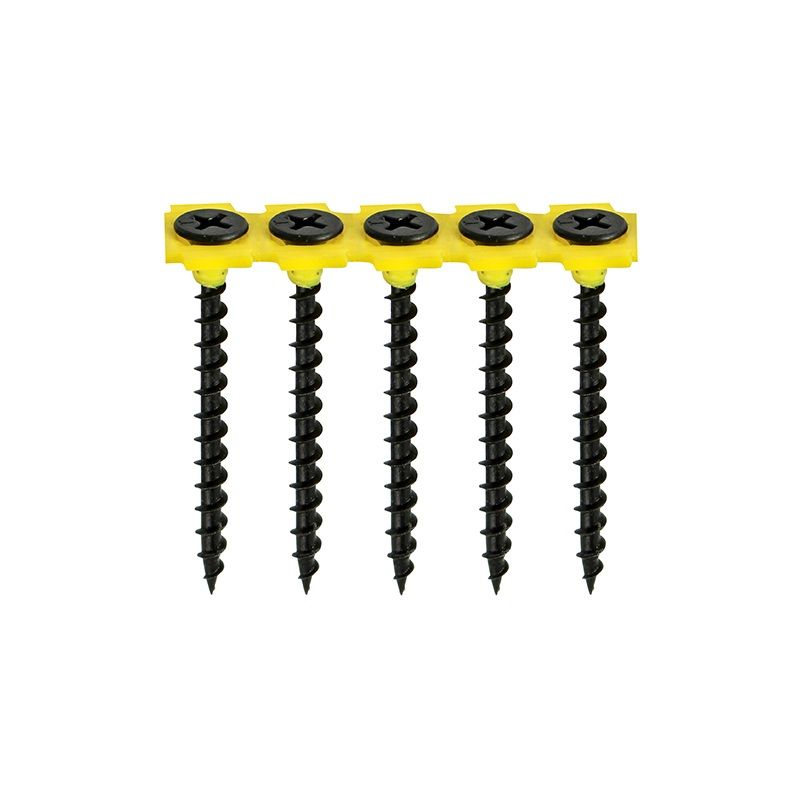 TIMCO COLLATED DRYWALL SCREWS COARSE THREAD M3.5 x 38mm (TUB 1000) BLACK 00038CDRYTUB