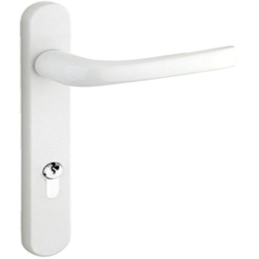 MILA PROLINEA PZ92 LEVER HANDLE WHITE 220mm BACKPLATE 050308