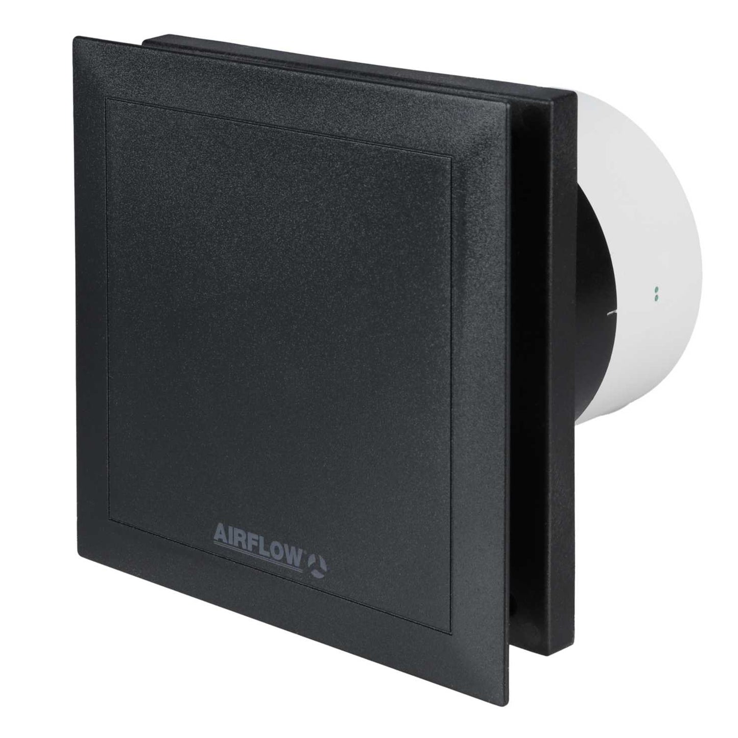 Airflow 100mm 4" QuietAir Axial Fan with Humidistat and Timer Black