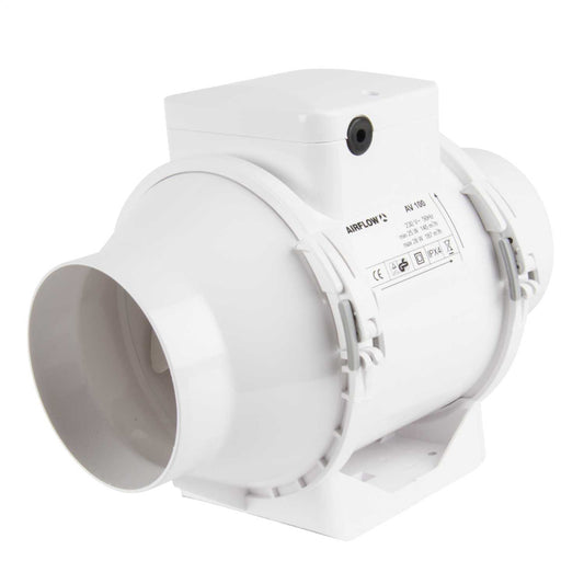 Airflow 100mm 4" Aventa Basic In-Duct Mixed Flow Fan