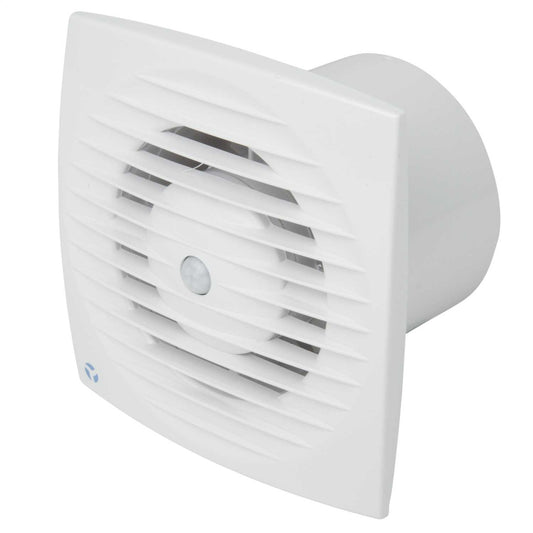 Airflow 100mm 4" Aura Eco Low Energy Axial Fan with PIR and Timer