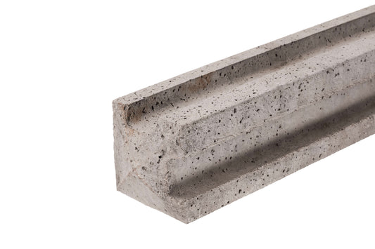 6ft Slotted Concrete Corner Fence Post 125mm x 125mm x 1830mm