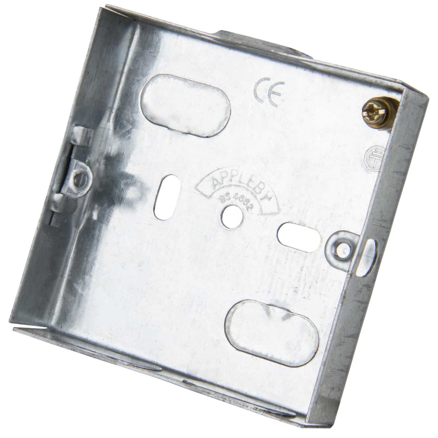 1 Gang 16mm Flush Metal Knockout Box (Sold in 1's)