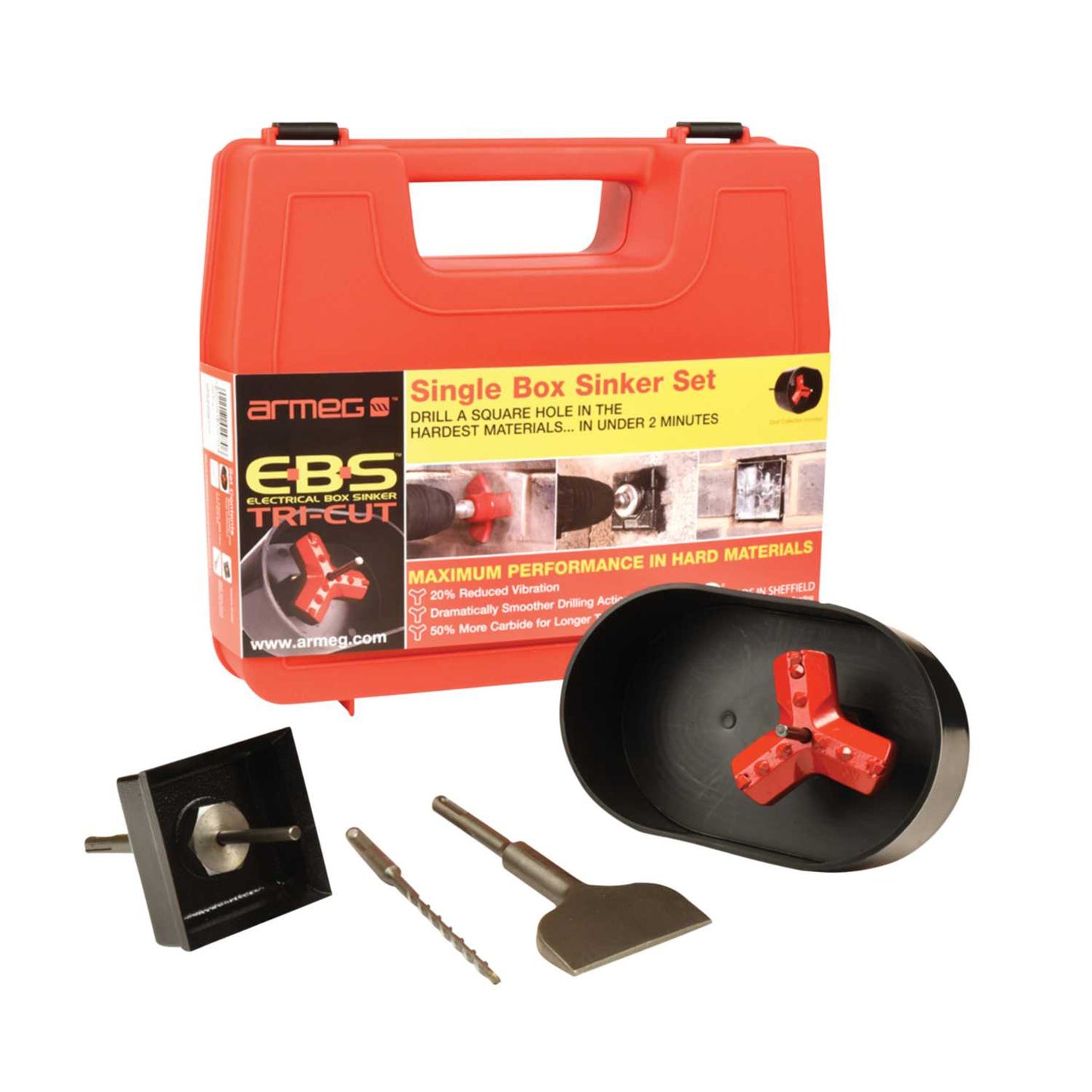 Armeg Electrical Box Sinker Tri-Cut Set