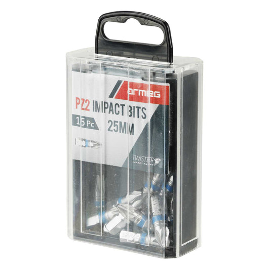 Armeg Tic-Tac PZ2 Magnetic Screwdriver Bits (Pack of 15)