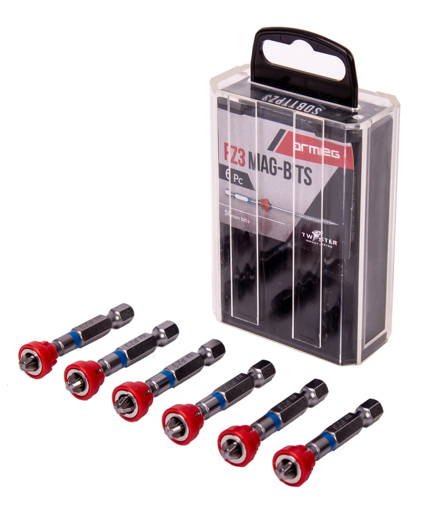 Armeg Tic-Tac PZ3 Magnetic Screwdriver Bits (Pack of 6)