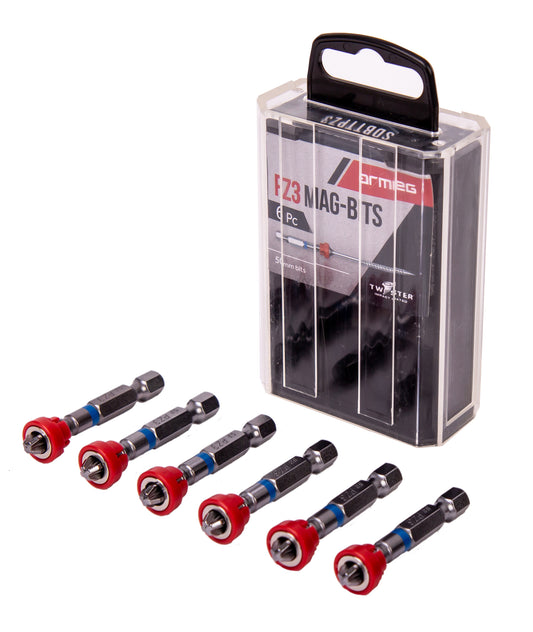 Armeg Tic-Tac PZ3 Magnetic Screwdriver Bits (Pack of 6)