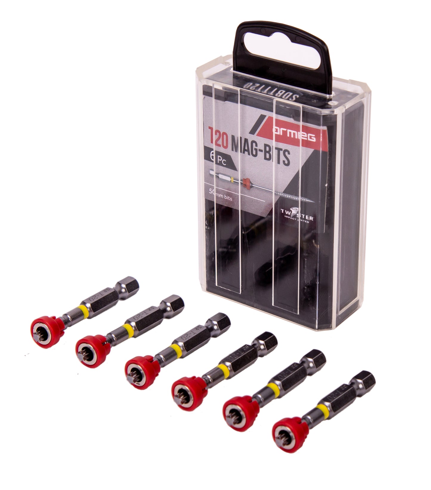 Armeg Tic-Tac T20 Magnetic Screwdriver Bits (Pack of 6)