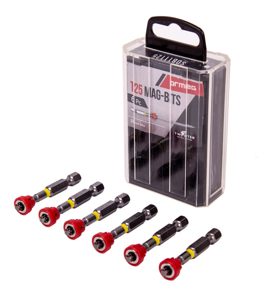 Armeg Tic-Tac T25 Magnetic Screwdriver Bits (Pack of 6)