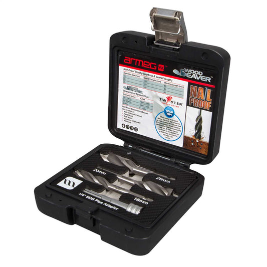 Armeg 4 Piece Nail Proof Stubby Woodbeaver Drilling Set