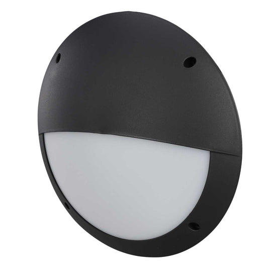 Asbac Lighting Lucia EL 9W/15W GX53 LED CCT Round Eyelid Bulkhead Black