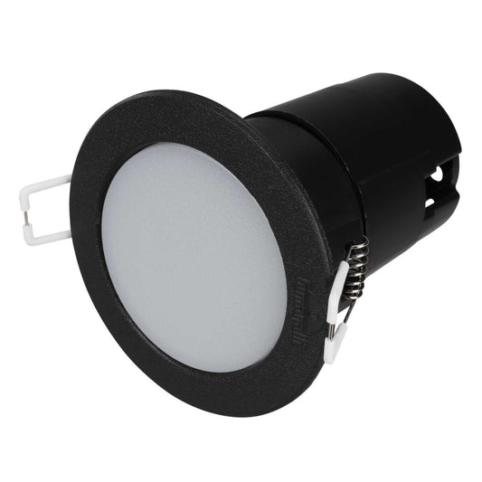 Asbac Lighting Teresa 90 3.5W GU10 LED CCT Soffit Light Fitting Black