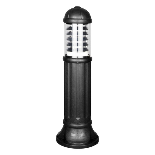 Fumagalli Sauro 800mm E27 Bollard with Aluminium Louvre Black