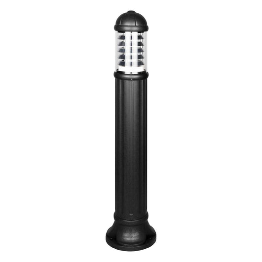 Fumagalli Sauro 1100mm E27 Bollard with Aluminium Louvre Black