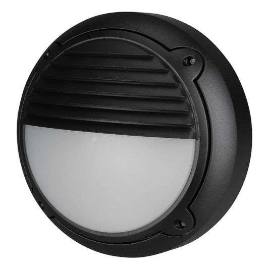 ASD Horizon 7.38W Round Louvre Bulkhead Black / Opal 4000K