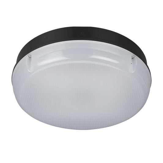 Aurora Lighting UtiliteDrum CWS 10W - 20W LED Tri-Colour Utility Bulkhead Black IP65