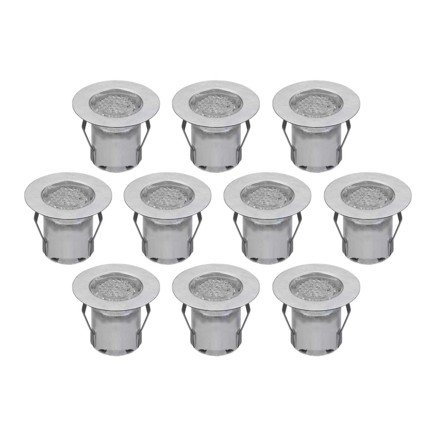 Aurora Lighting M-LITE LED Colour Selectable Stainless Steel Decking Kit (Pack of 10)