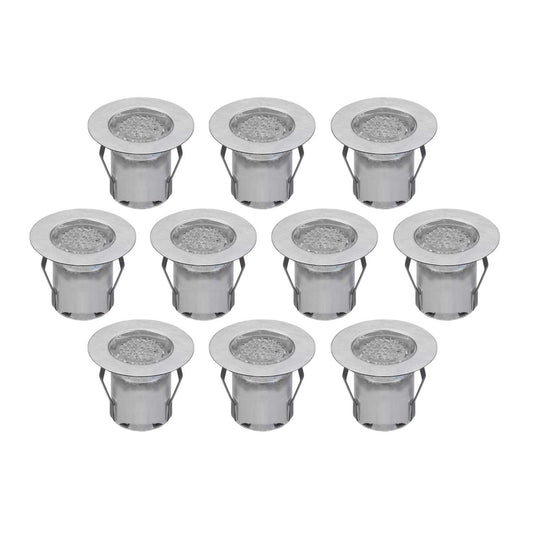 Aurora Lighting M-LITE LED Colour Selectable Stainless Steel Decking Kit (Pack of 10)