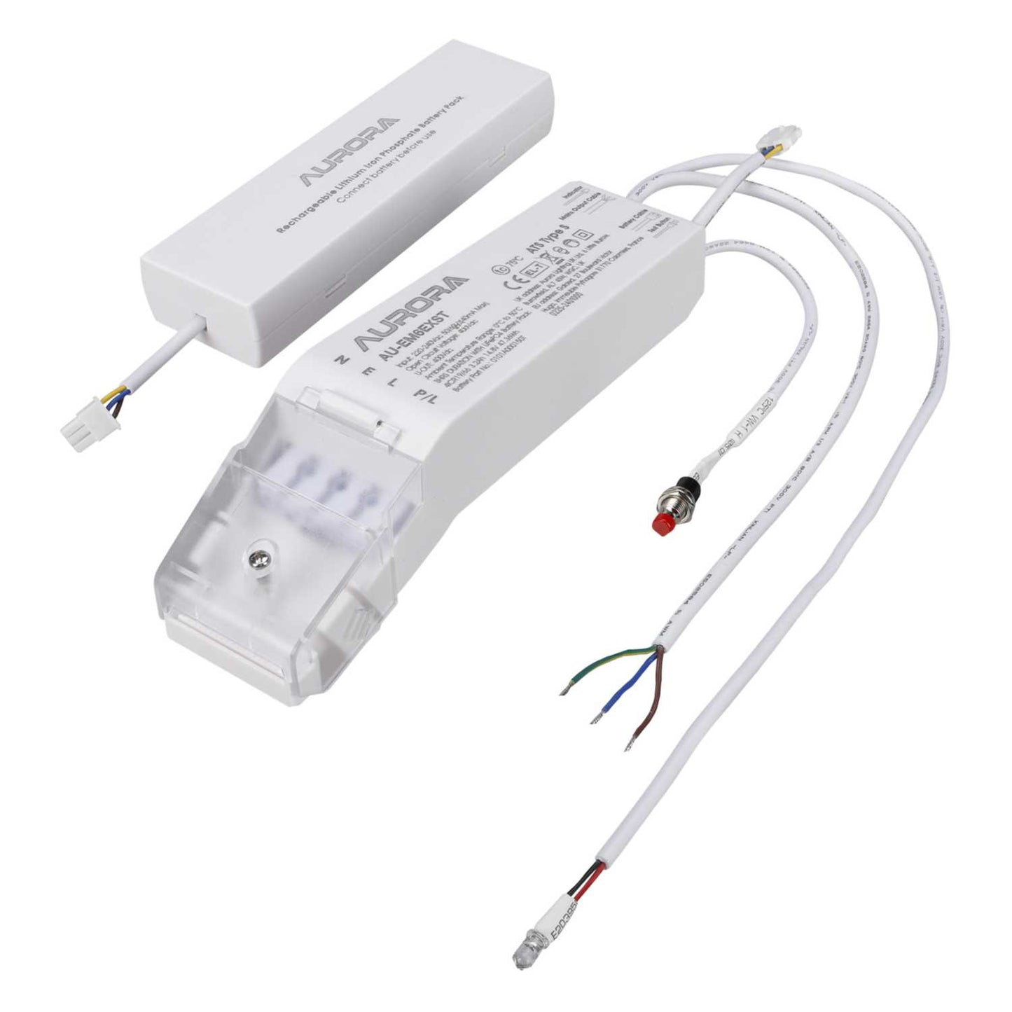 Aurora Lighting 12W Self / Manual Test Emergency Pack for Downlights