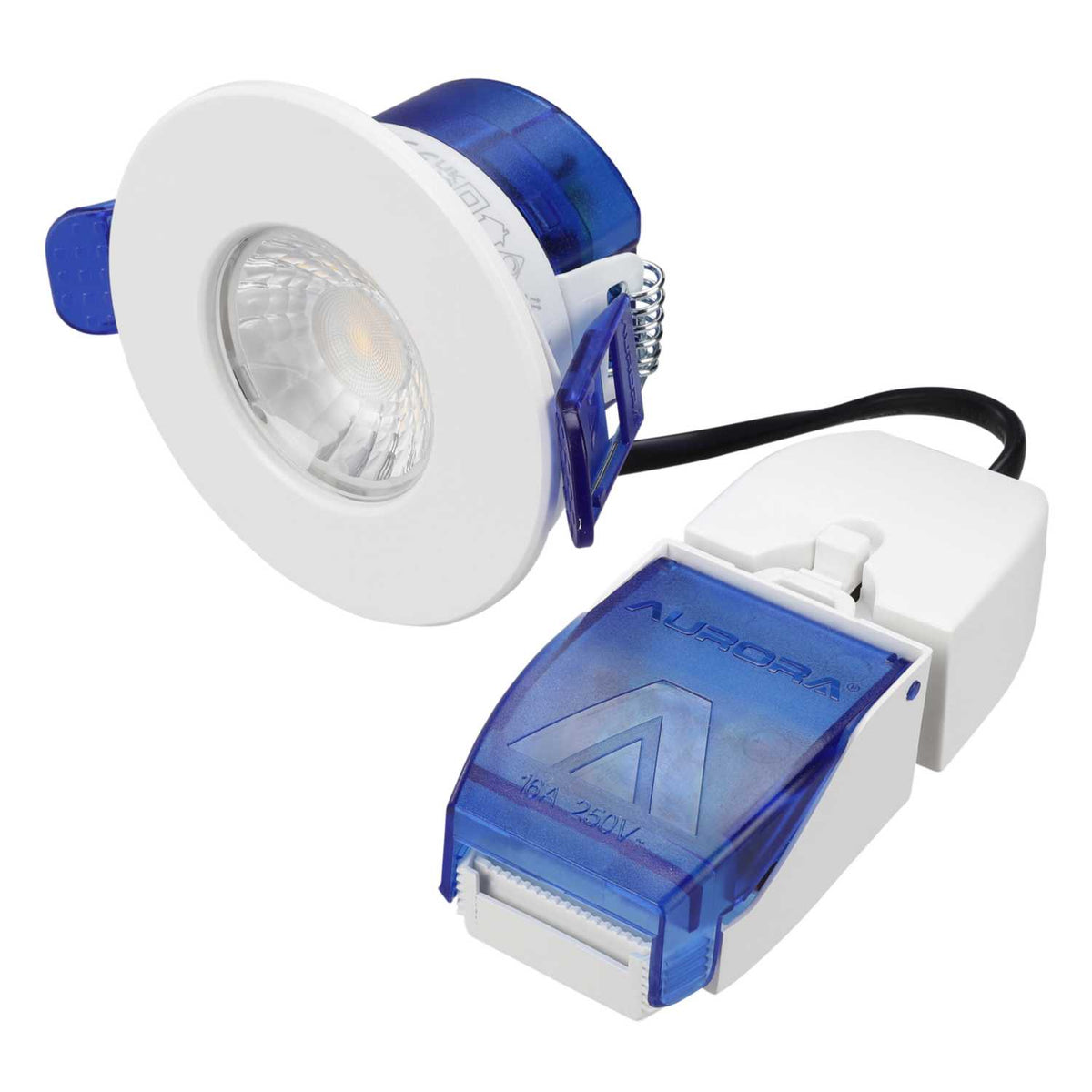 Aurora Lighting R6™ Fixed 5.5W LED Fire Rated Dimmable FastRFix Downlight White 3000K
