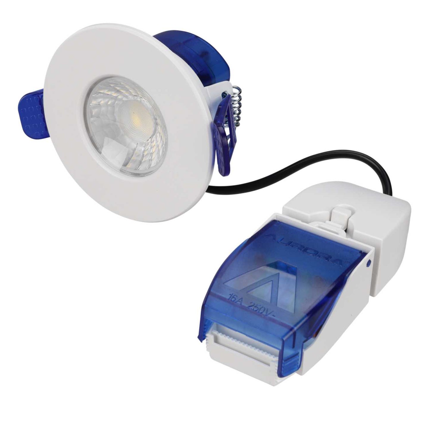 Aurora Lighting R6™ Fixed 5.5W LED Fire Rated Dimmable FastRFix Downlight White 4000K