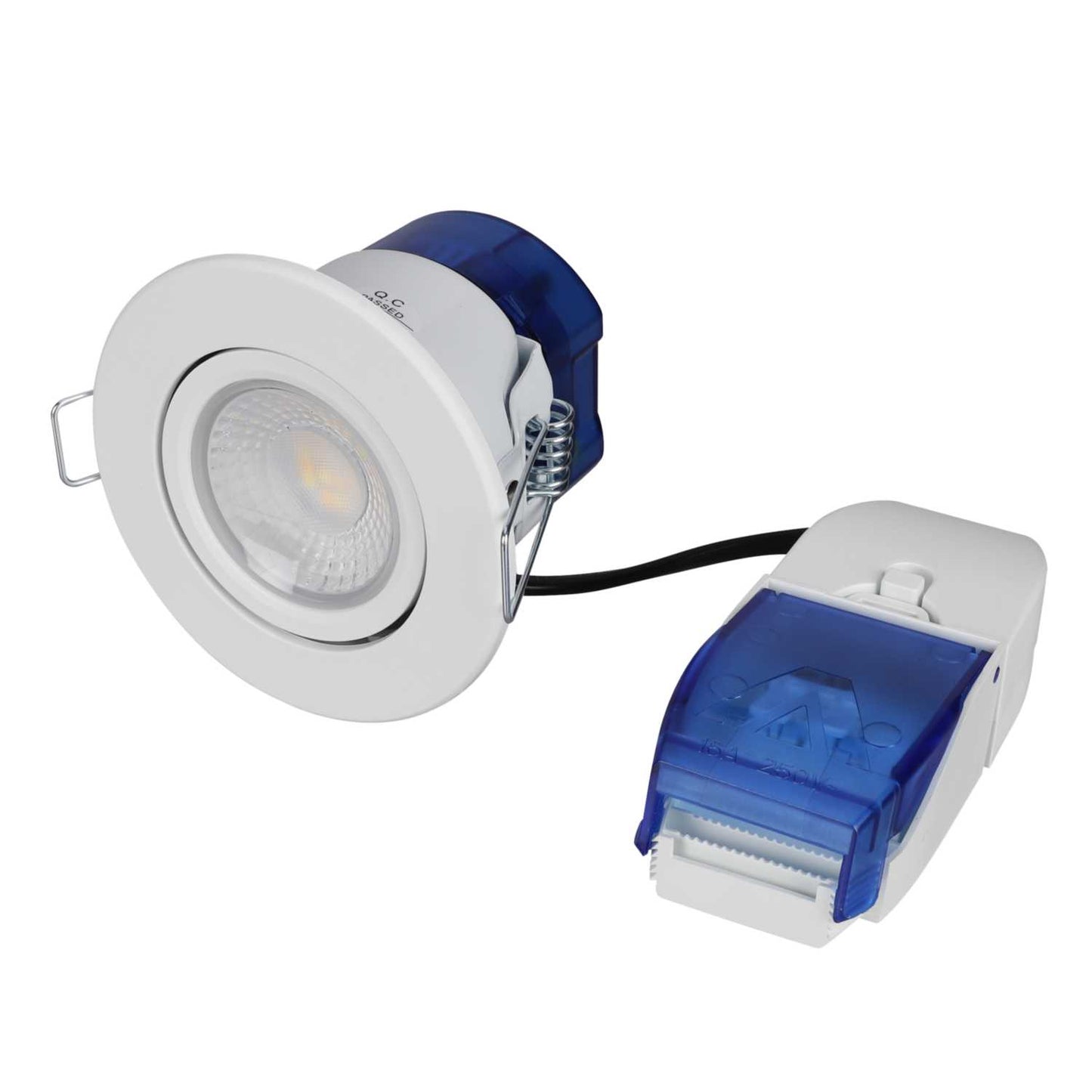 Aurora Lighting R6 CWS 4W / 6W LED Fire Rated Tri-Colour Dimmable Tilt Downlight White