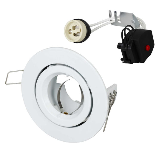 Aurora Lighting Edlm™ PRO GU10 Adjustable Wall Wash Downlight White