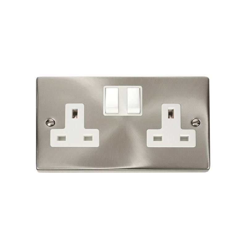 CLICK VPSC036WH 2 GANG 13A DPUK SOCKET