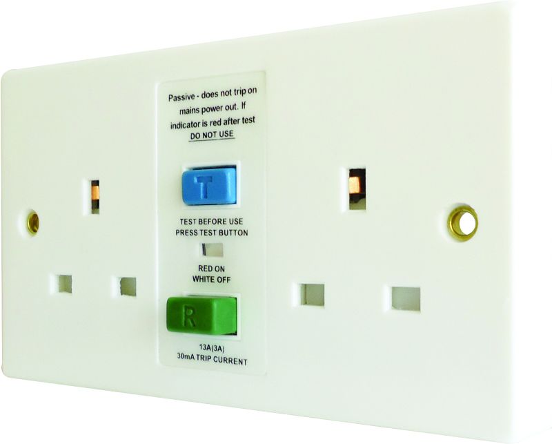 ETERNA TWSARCDWH TWIN RCD SOCKET WHITE