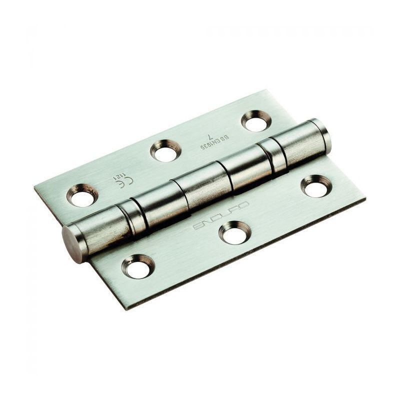 75mm x 50mm PAIR BALL BEARING HINGES GRADE 7 SATIN STAINLESS STEEL HIN1322/7SSS