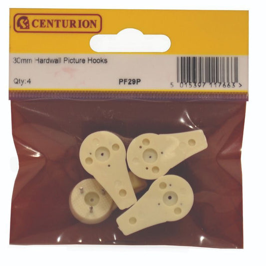 CENTURION PF29P PLASTIC HARD WALL 30mm PICTURE HOOKS