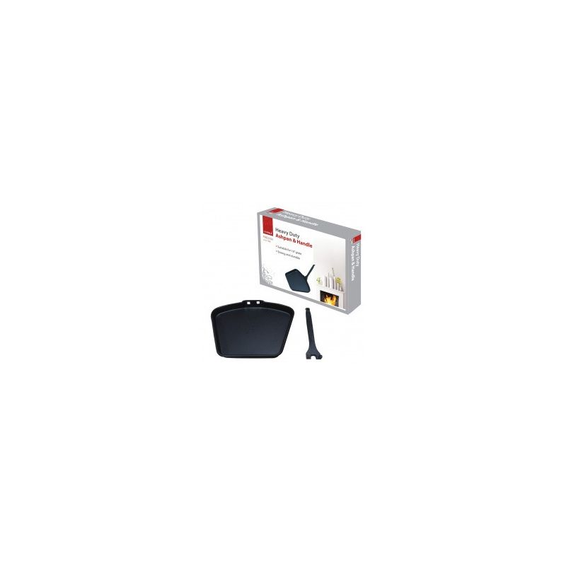 DEVILLE HEAVY DUTY ASHPAN & HANDLE 16" BLACK DEV382 DEF055382