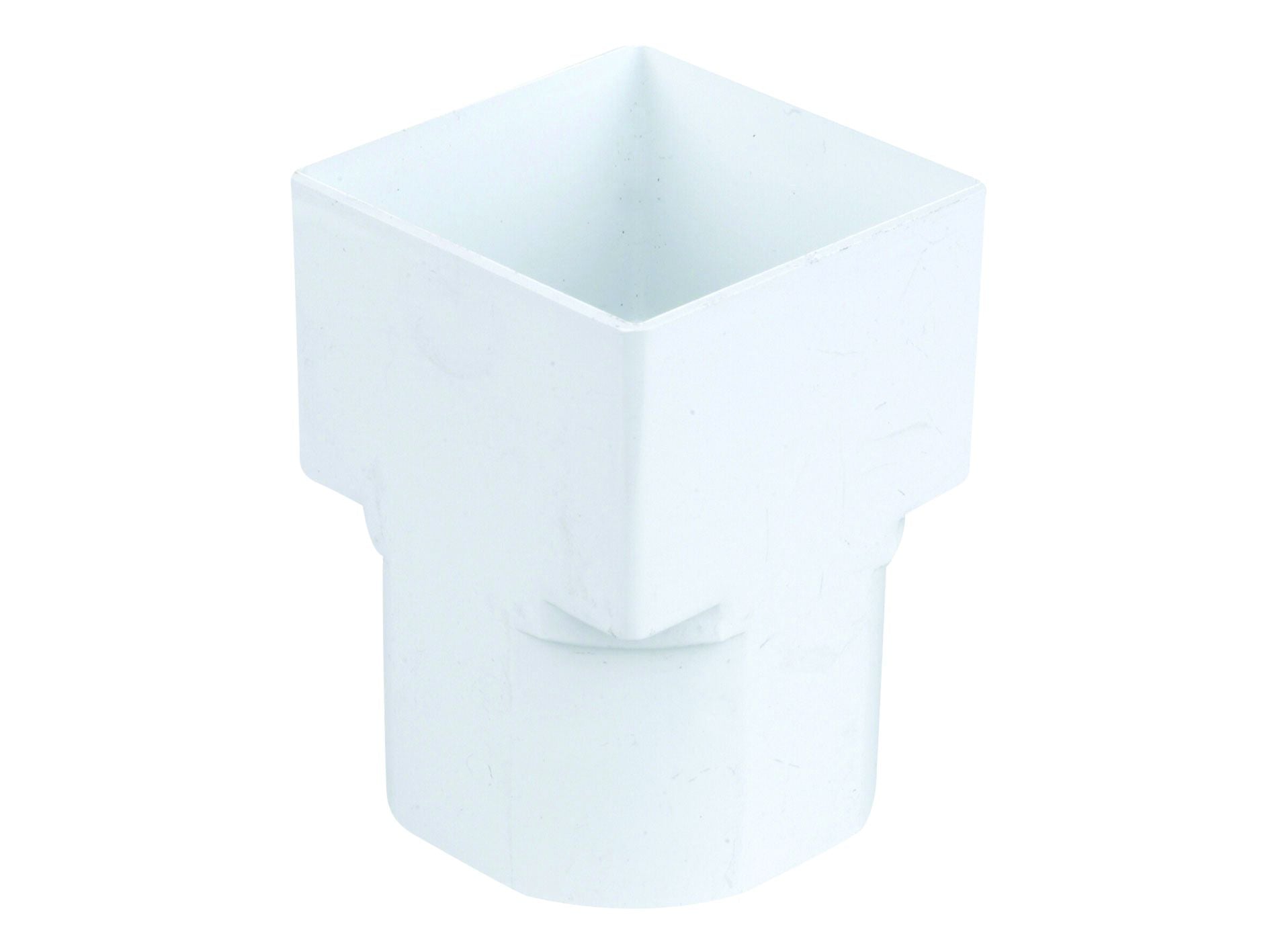 OSMASQUARELINE PVCU ADAPTOR SQUARE TO ROUND 61mm 4T836W WHITE