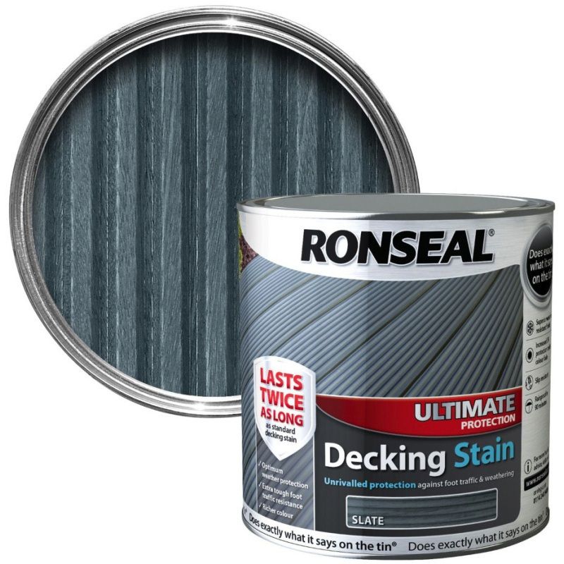 RONSEAL ULTIMATE DECKING STAIN 2.5l SLATE 39122