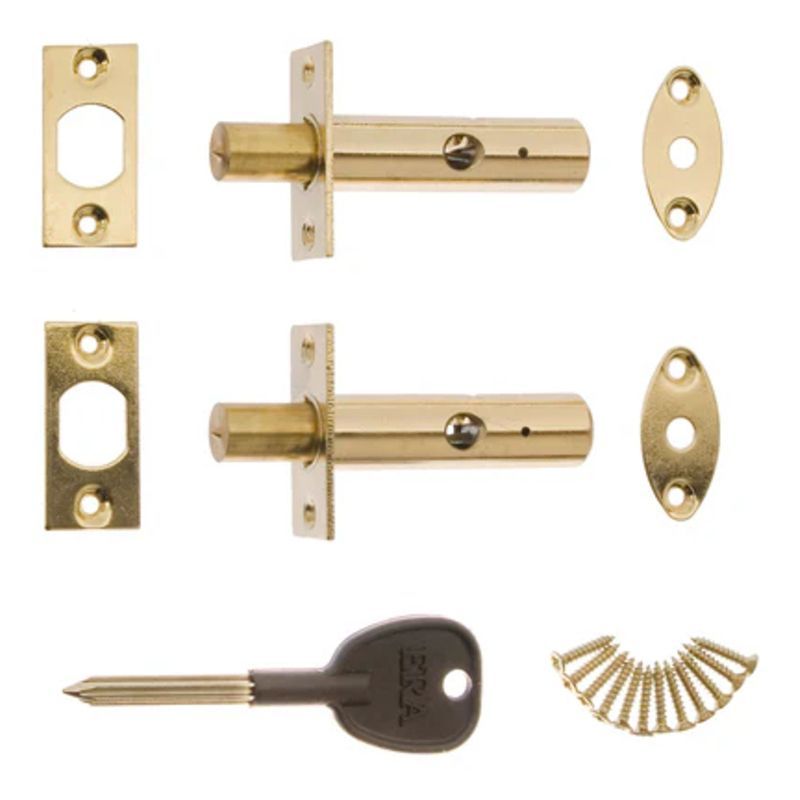 ERA DOOR SECURITY BOLT WHITE VISI PACK 838-13
