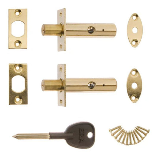 ERA DOOR SECURITY BOLT WHITE VISI PACK 838-13