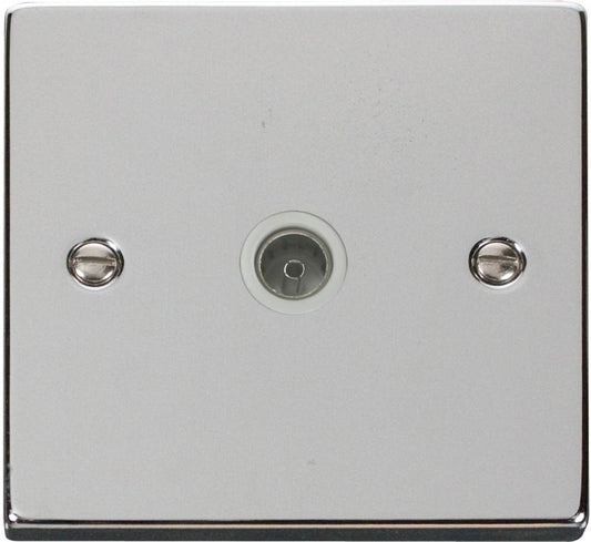 CLICK VPCH065WH 1G SINGLE COAXIAL OUTLET POL CHR