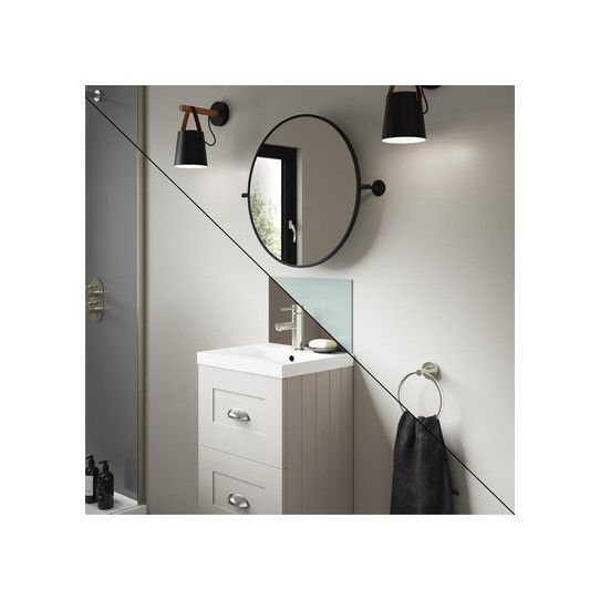 WETWALL ALLOY UPSTAND 4 x 250 x 400mm TERRA GREY/SEABREEZE GREEN SWA-TGSG-400X250X4